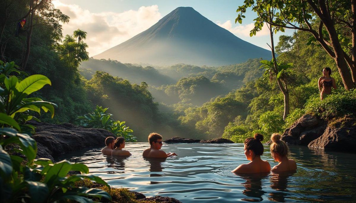 découvrez la fortuna au costa rica : activités incontournables, sources chaudes, volcans, randonnées, et aventures nature. guide pour profiter au maximum de votre séjour !